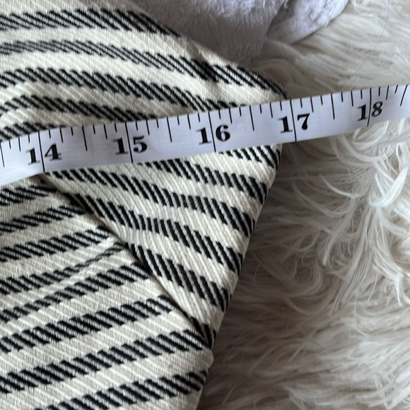 NWT Anthropologie x Eva Franco Alma Fit & Flare Dress Ecru Brown Stripe 6 - Picture 10 of 16